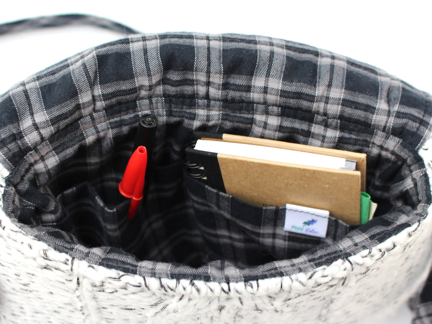 Crossbody Cable Knit Sweater Purse