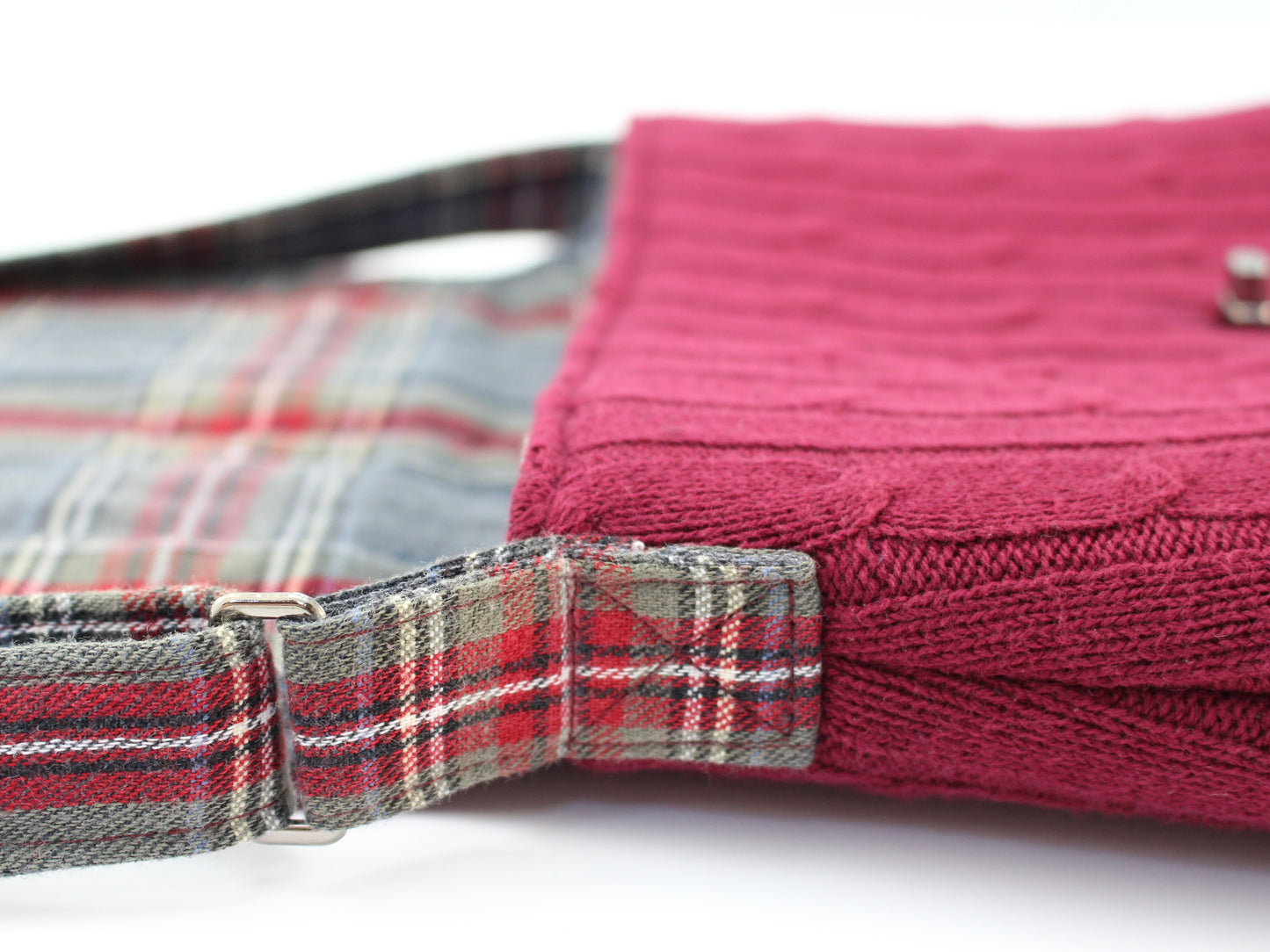 Crossbody Cable Knit Sweater Purse