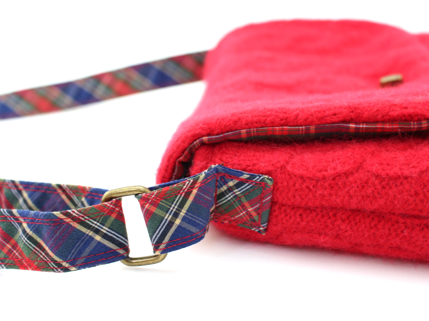 Crossbody Lambswool Cable Sweater Purse