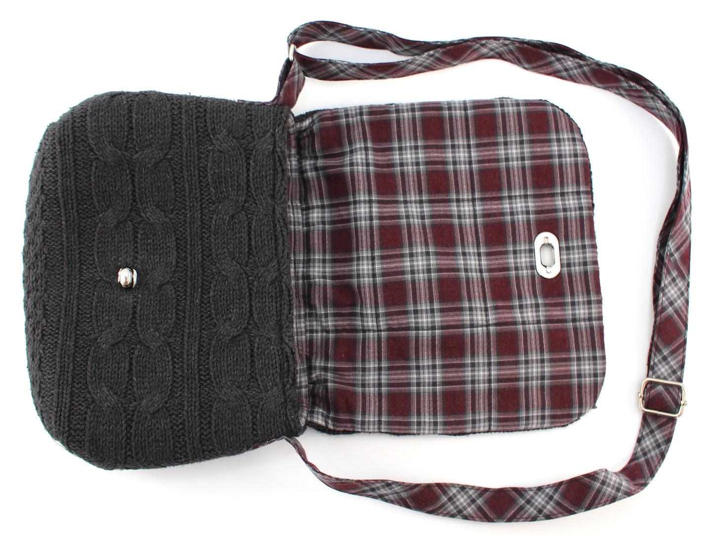 Crossbody Cable Knit Sweater Purse