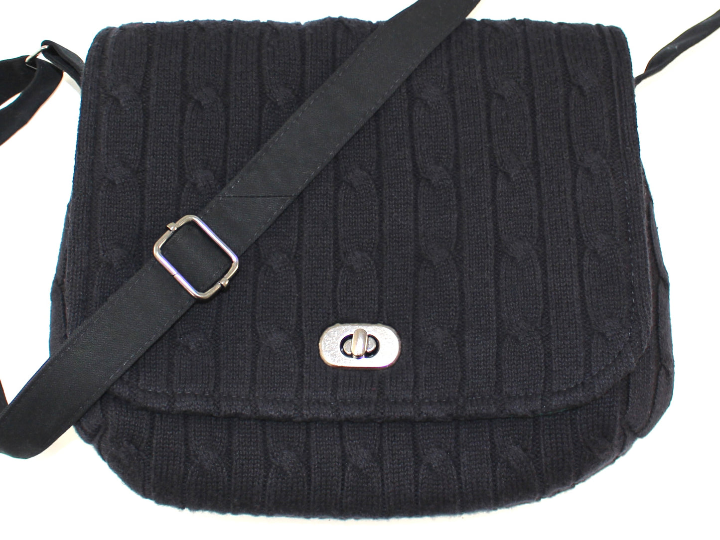 Crossbody Cable Knit Sweater Purse