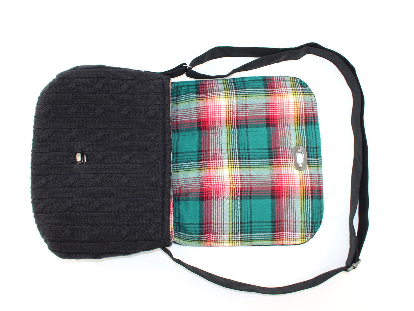 Crossbody Cable Knit Sweater Purse