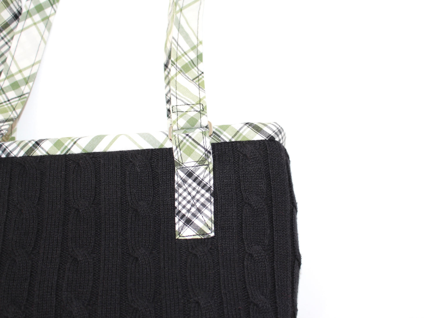 Cable Knit Sweater Shoulder Bag