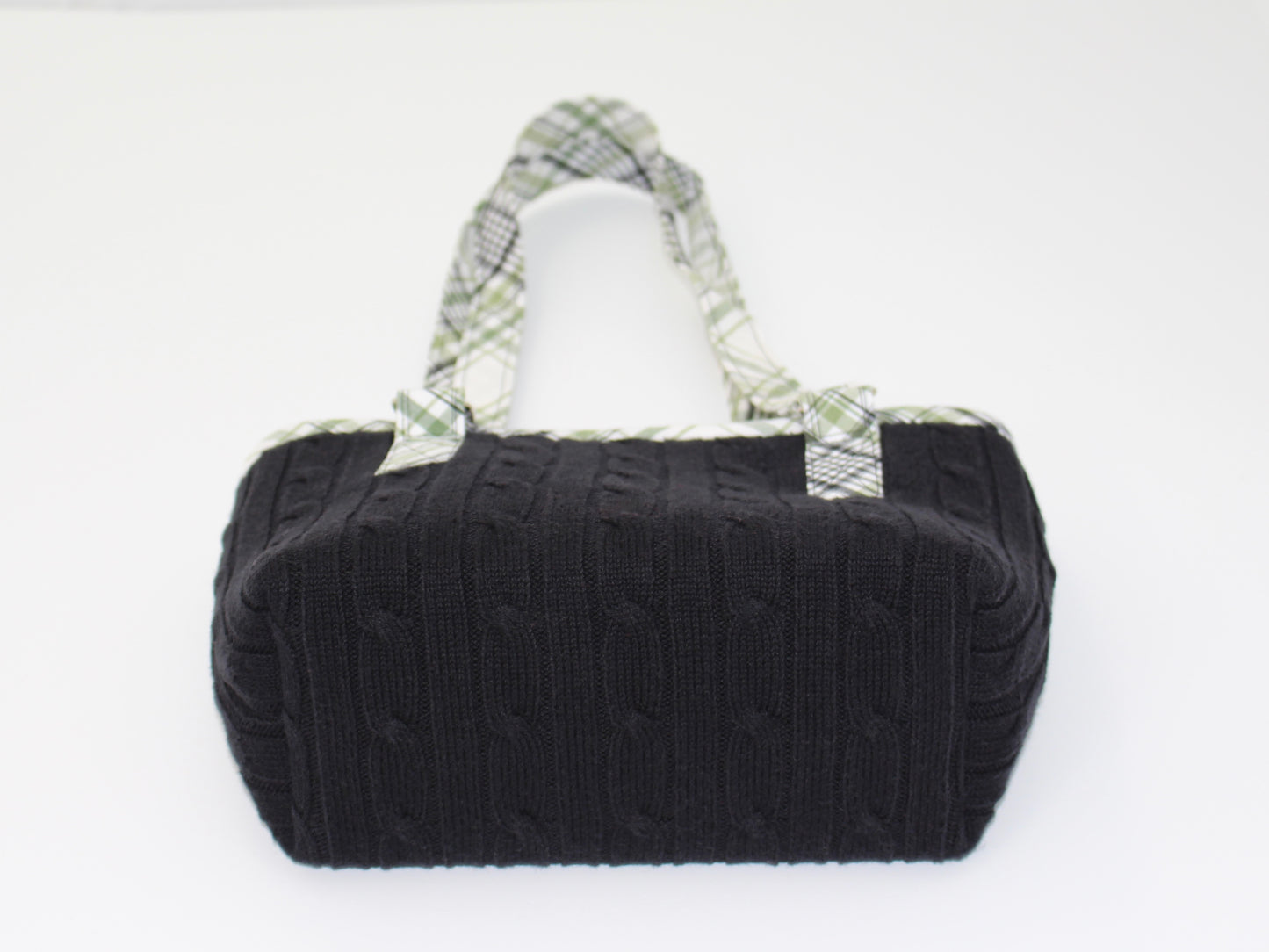 Cable Knit Sweater Shoulder Bag