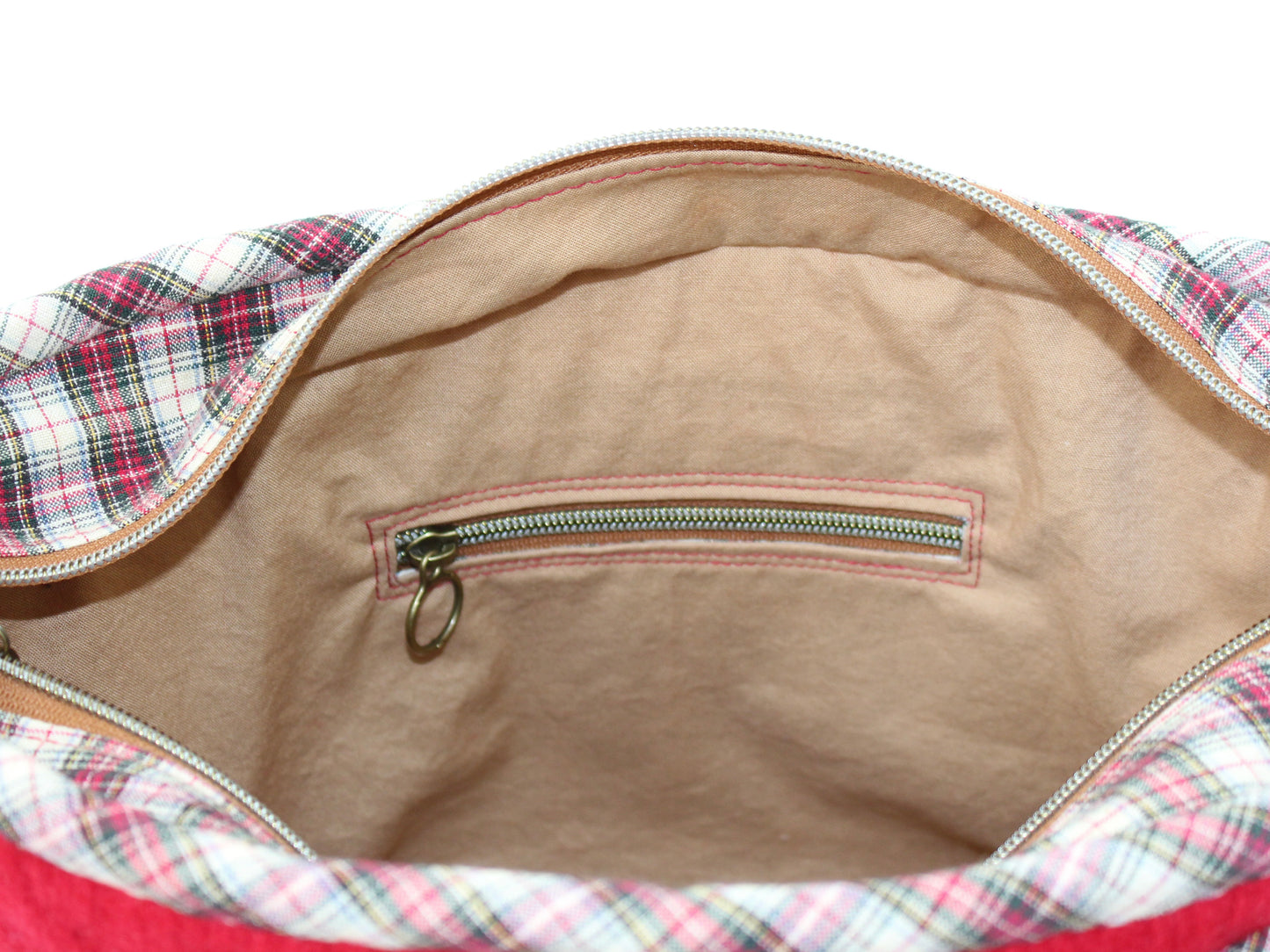 Wool Cable Knit Sweater Shoulder Bag