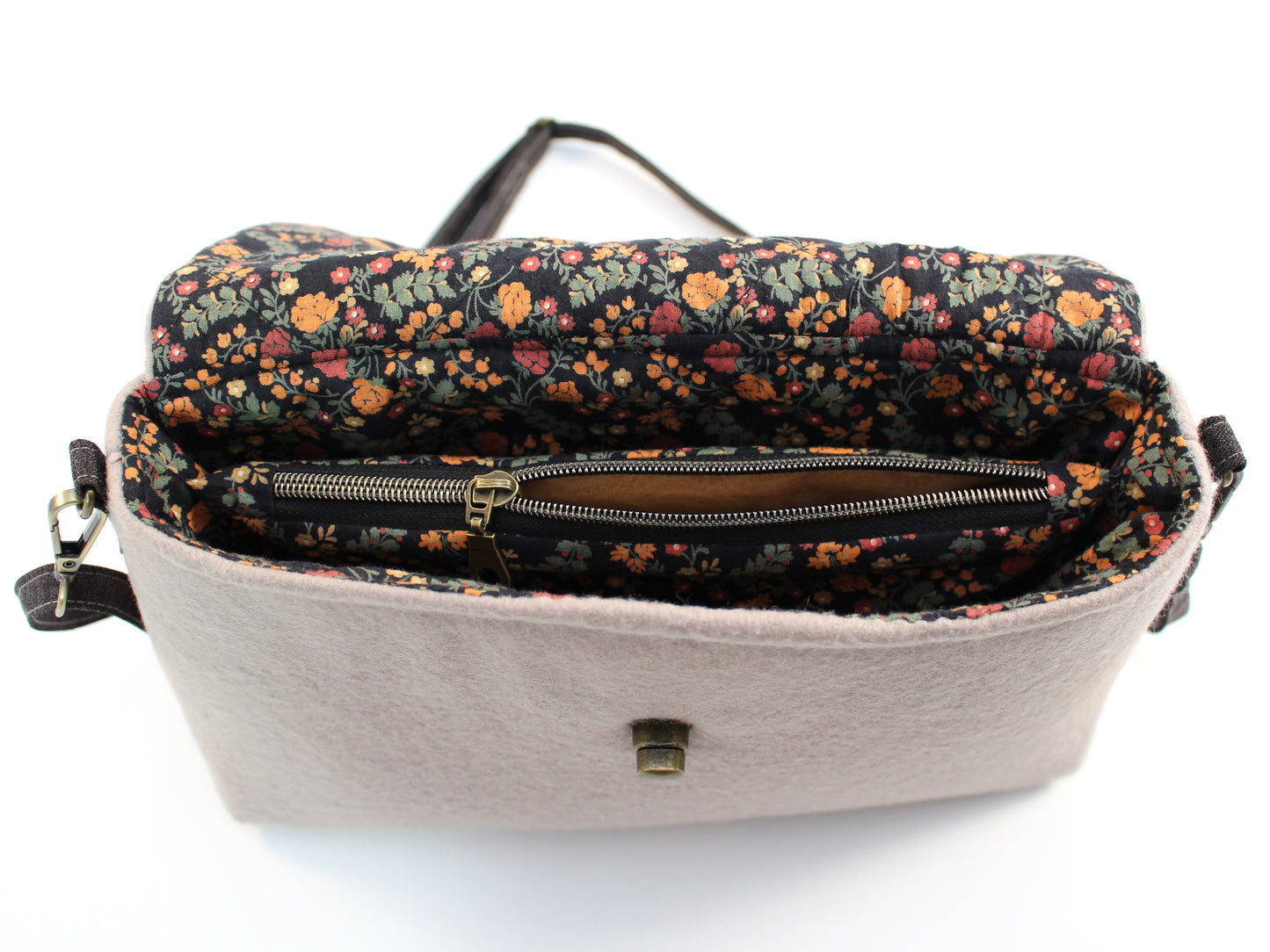 Wool Crossbody Bag