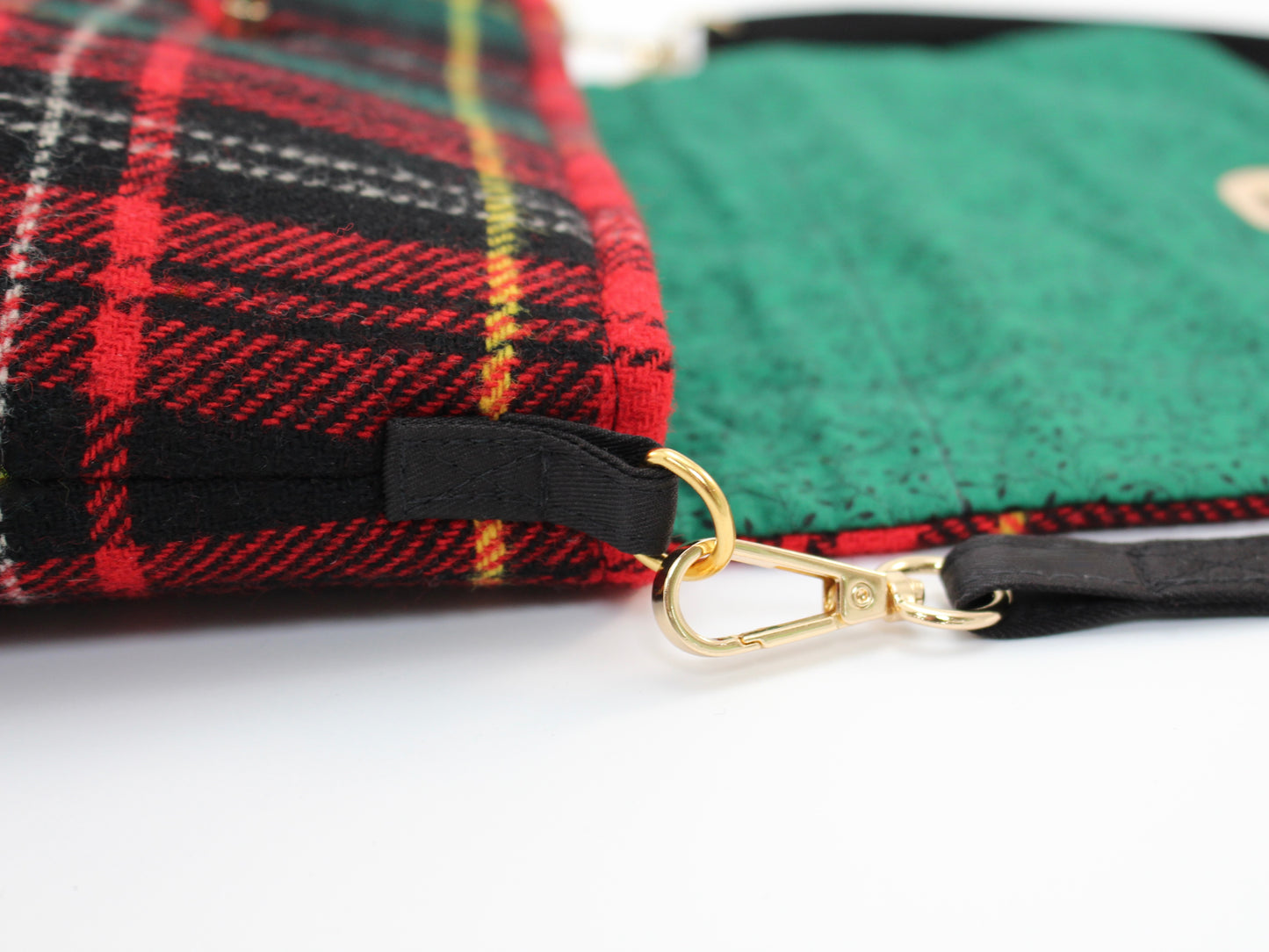 Wool Plaid Crossbody Bag