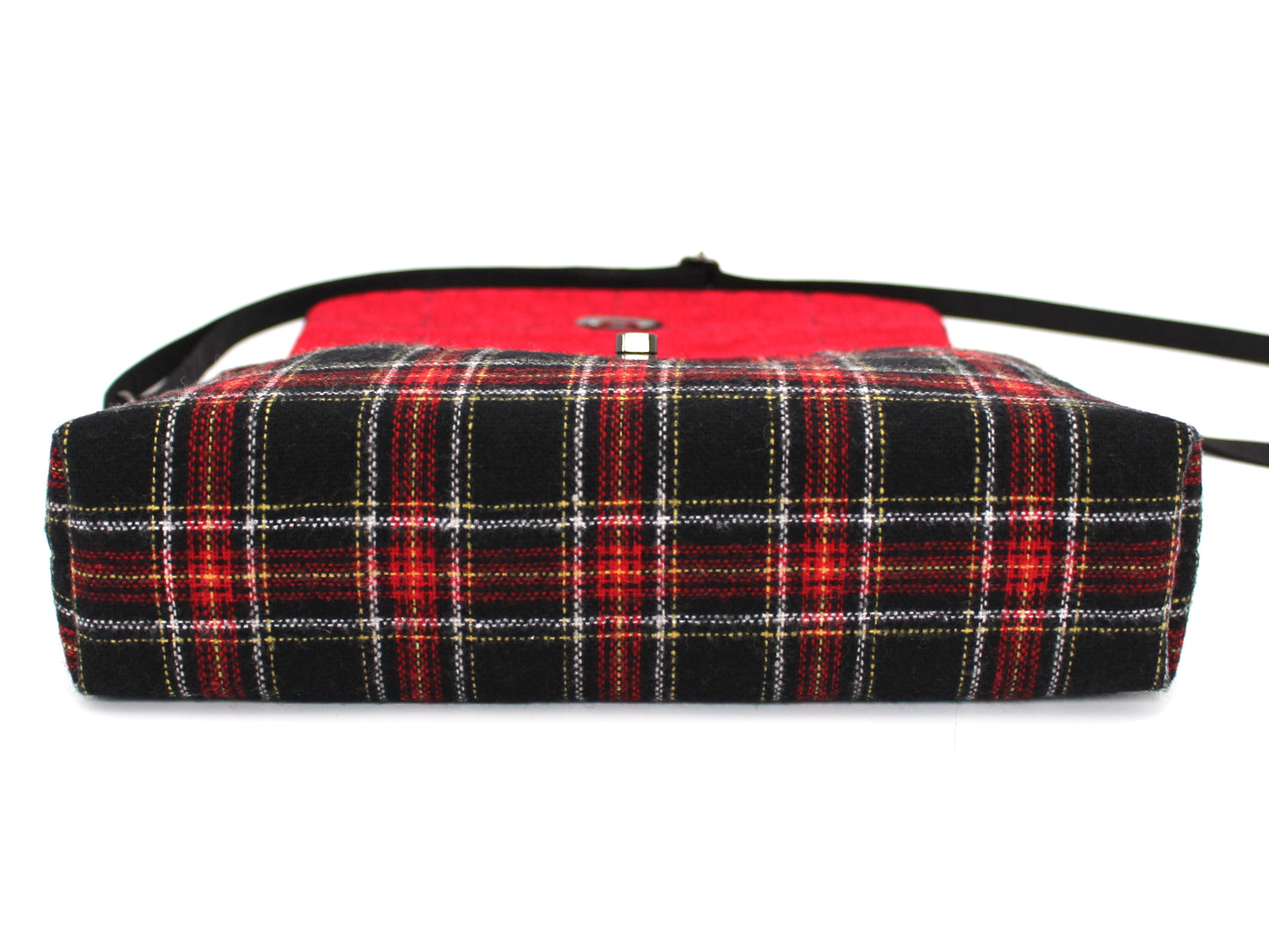 Wool Plaid Crossbody Bag