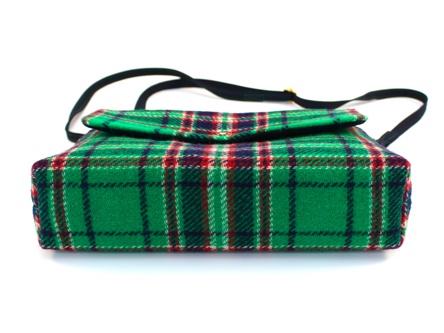 Wool Plaid Crossbody Bag