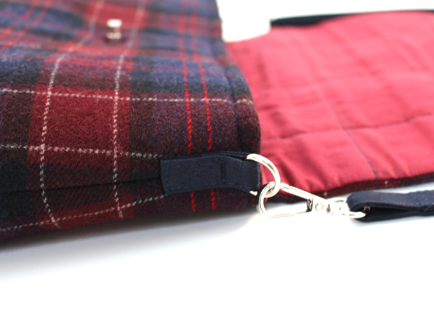 Wool Plaid Crossbody Bag