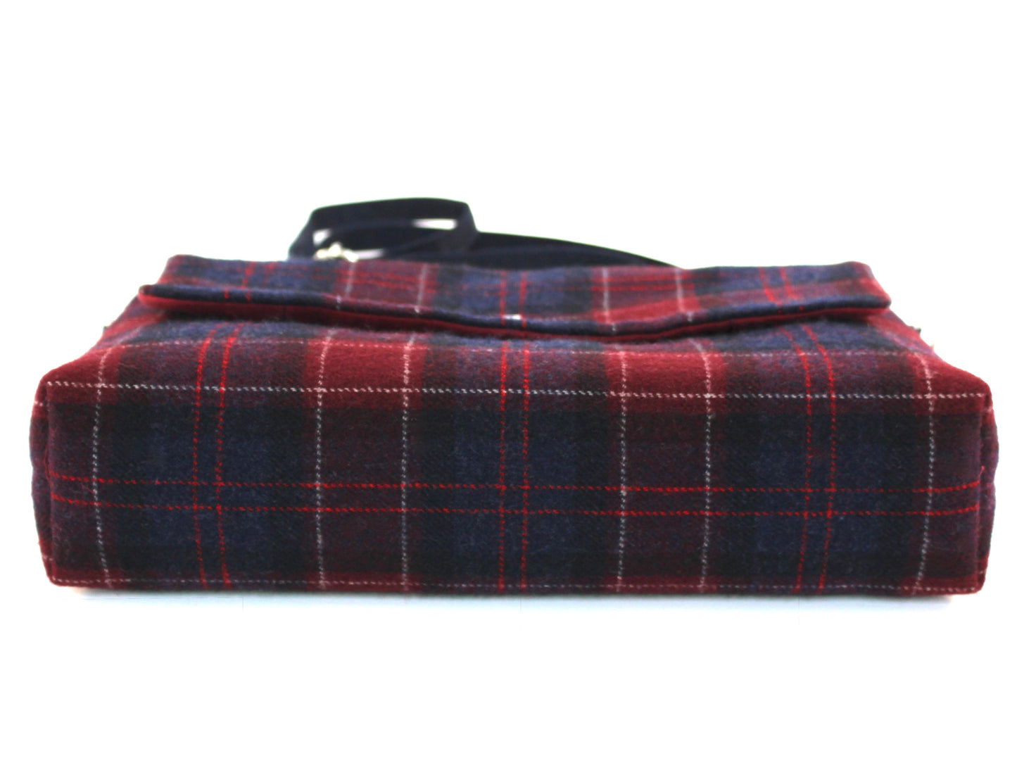 Wool Plaid Crossbody Bag