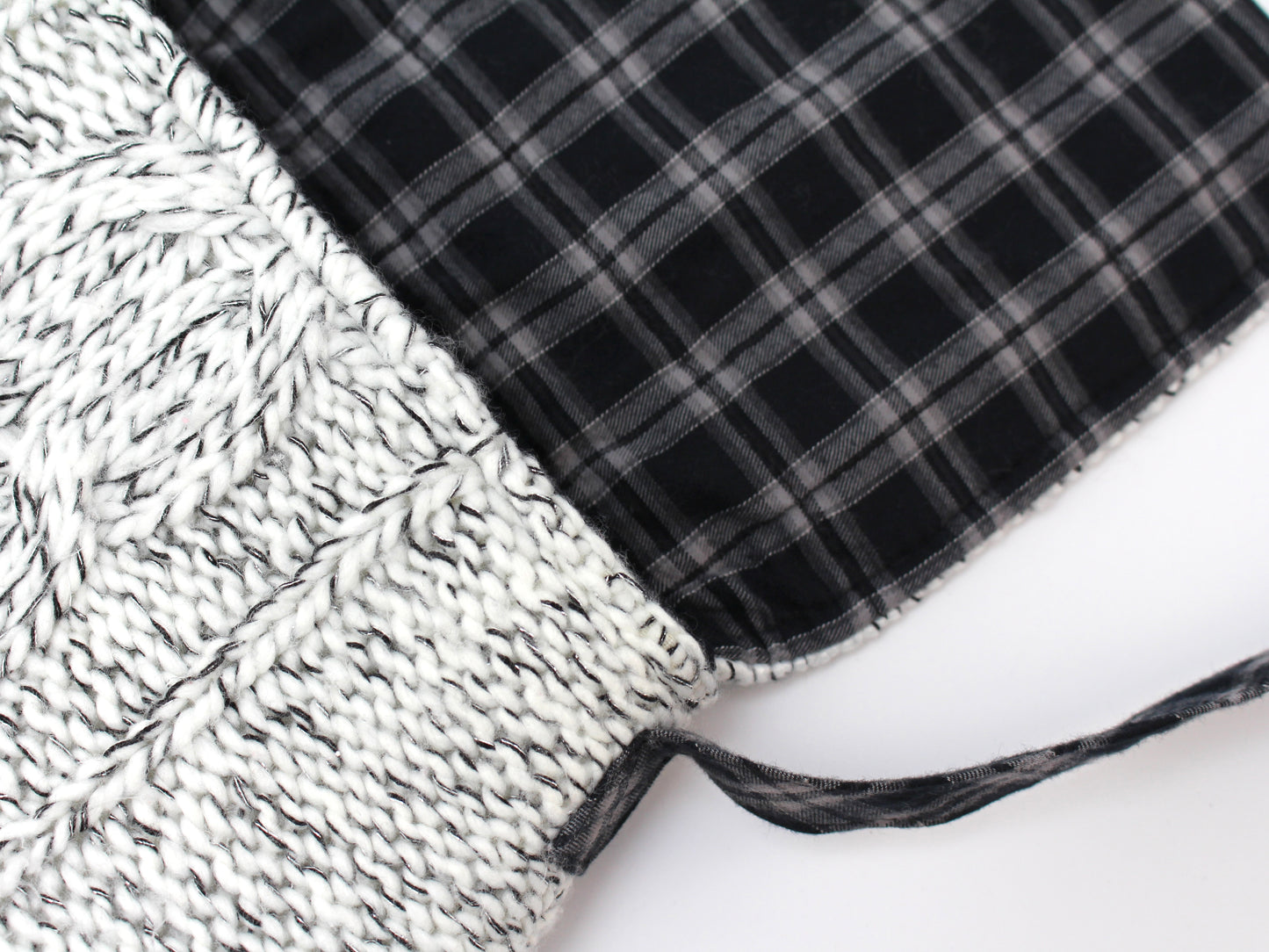 Crossbody Cable Knit Sweater Purse