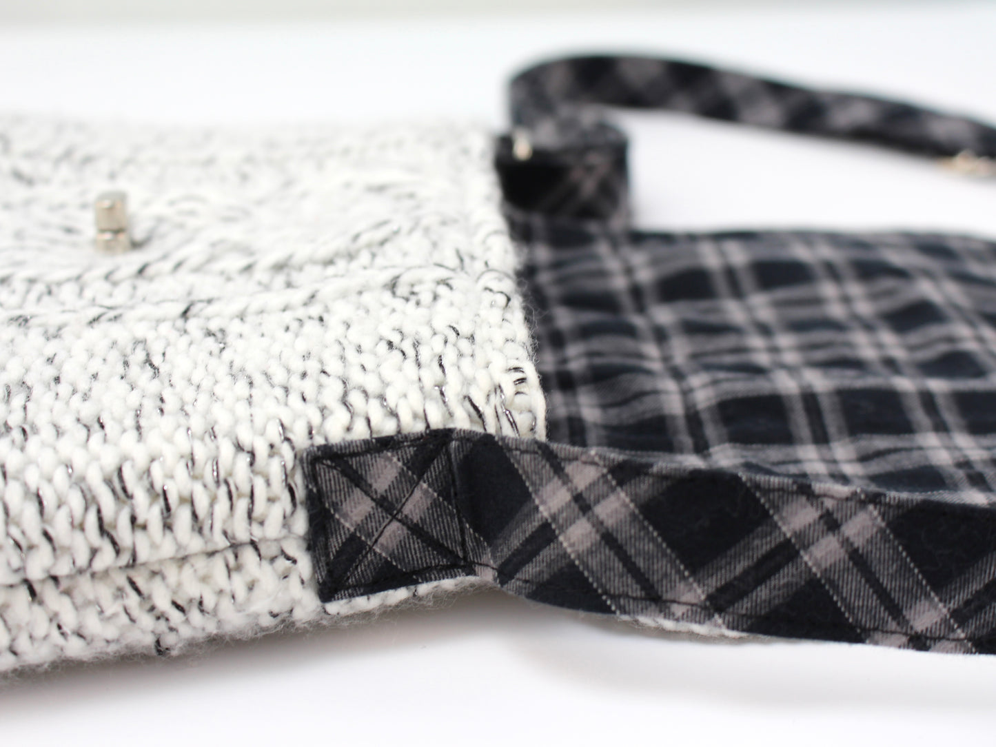 Crossbody Cable Knit Sweater Purse