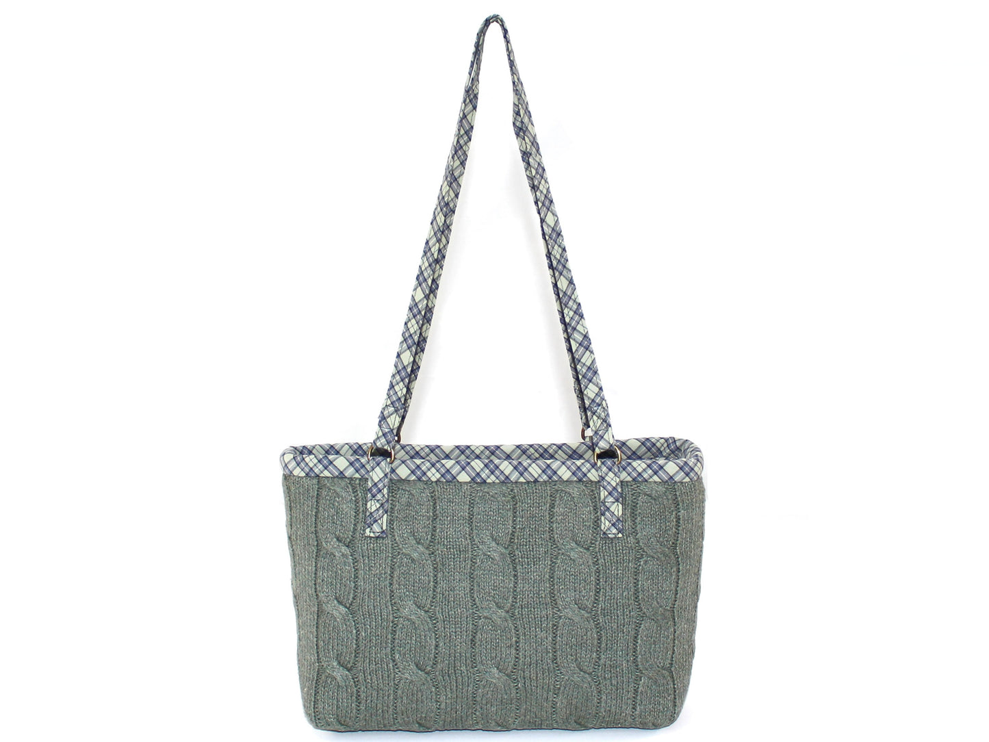 Cable Knit Sweater Shoulder Bag