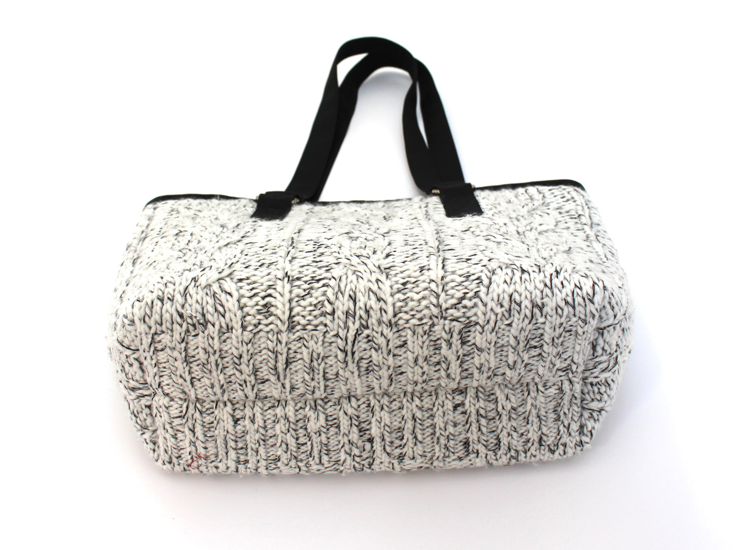 Cable Knit Sweater Shoulder Bag