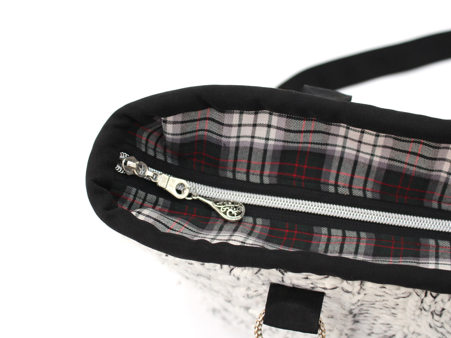 Cable Knit Sweater Shoulder Bag