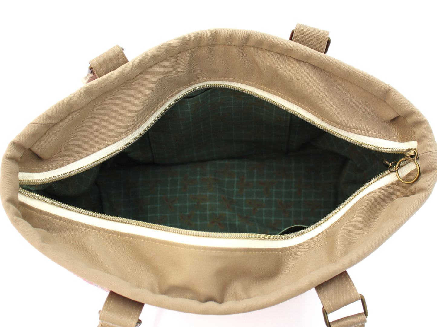 Wool Plaid Shoulder Bag